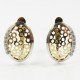 PENDIENTES ORO BICOLOR PIEDRA