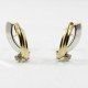 PENDIENTES ORO BICOLOR PIEDRA