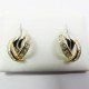 PENDIENTES ORO BICOLOR PIEDRA