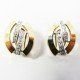 PENDIENTES ORO BICOLOR PIEDRA