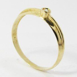 SORTIJA ORO AMARILLO BRILLANTES