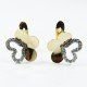 PENDIENTES ORO BICOLOR PIEDRA