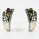 PENDIENTES ORO BICOLOR PIEDRA