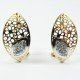 PENDIENTES ORO BICOLOR PIEDRA