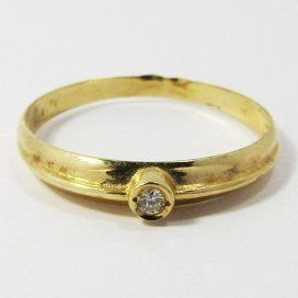 SORTIJA ORO AMARILLO BRILLANTES