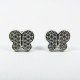 PENDIENTES ORO BLANCO PIEDRA