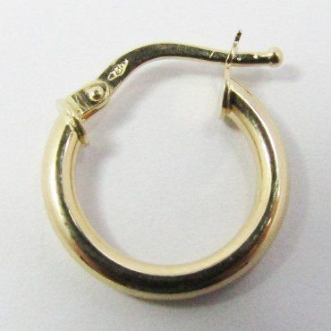 PENDIENTES ARO ORO AMARILLO TUBO