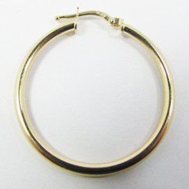 PENDIENTES ARO ORO AMARILLO TUBO
