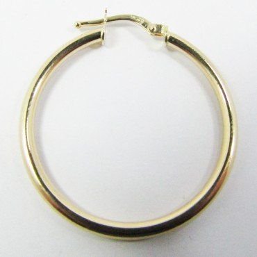 PENDIENTES ARO ORO AMARILLO TUBO