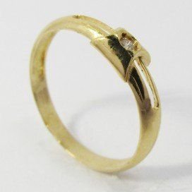 SORTIJA ORO AMARILLO BRILLANTES