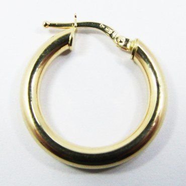 PENDIENTES ARO ORO AMARILLO TUBO