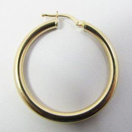PENDIENTES ARO ORO AMARILLO TUBO