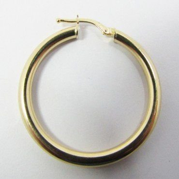 PENDIENTES ARO ORO AMARILLO TUBO