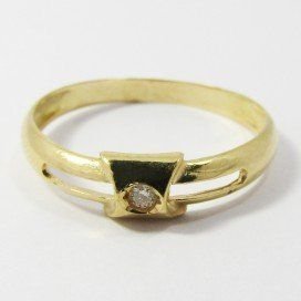 SORTIJA ORO AMARILLO BRILLANTES