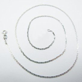 CADENAS ORO BLANCO 45 CM