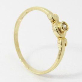 SORTIJA ORO AMARILLO BRILLANTES