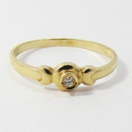 SORTIJA ORO AMARILLO BRILLANTES