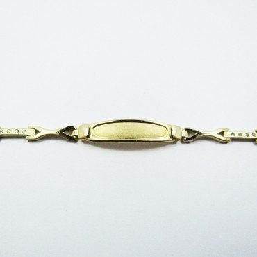 ESCLAVA SEÑORA ORO AMARILLO PIEDRA