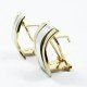 PENDIENTES ORO BICOLOR