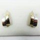 PENDIENTES ORO BICOLOR