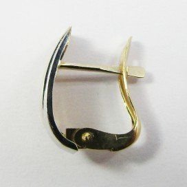 PENDIENTES ORO BICOLOR