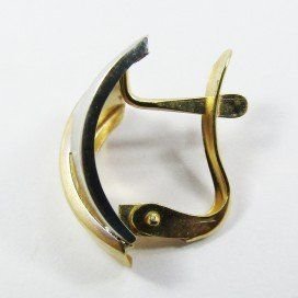 PENDIENTES ORO BICOLOR