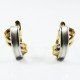 PENDIENTES ORO BICOLOR