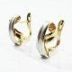 PENDIENTES ORO BICOLOR