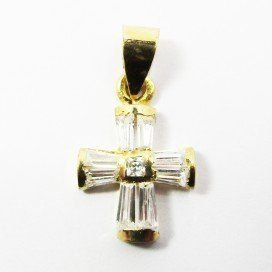 CRUZ ORO AMARILLO PIEDRA