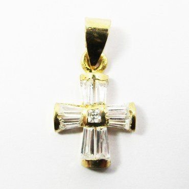 CRUZ ORO AMARILLO PIEDRA