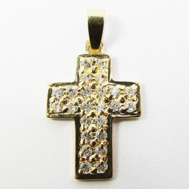 CRUZ ORO AMARILLO PIEDRA