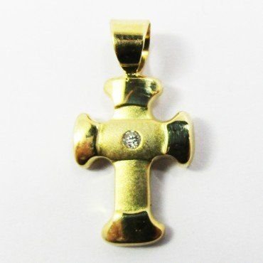 CRUZ ORO AMARILLO PIEDRA