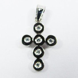 CRUZ ORO BLANCO PIEDRA