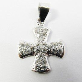 CRUZ ORO BLANCO PIEDRA