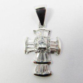 CRUZ ORO BLANCO PIEDRA