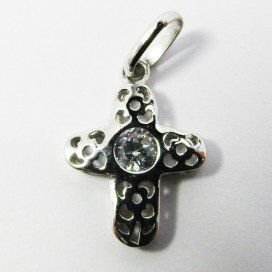 CRUZ ORO BLANCO PIEDRA