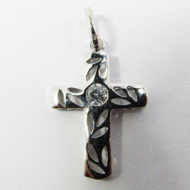 CRUZ ORO BLANCO PIEDRA
