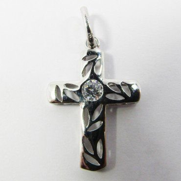CRUZ ORO BLANCO PIEDRA