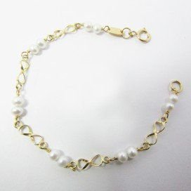 PULSERAS NIÑA AMARILLO BEBE PERLA
