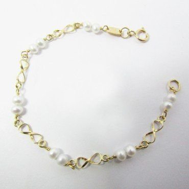 PULSERAS NIÑA AMARILLO BEBE PERLA