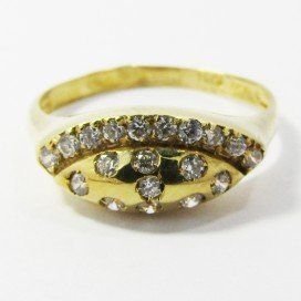 SORTIJA ORO AMARILLO ITALIANO PIEDRA