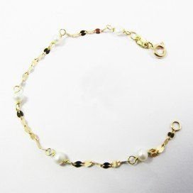 PULSERAS NIÑA AMARILLO BEBE PERLA