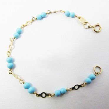 PULSERAS NIÑA AMARILLO BEBE TURQUESA