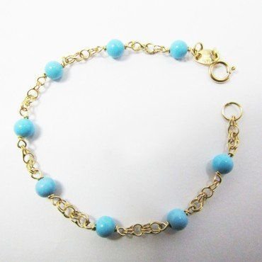 PULSERAS NIÑA AMARILLO BEBE TURQUESA