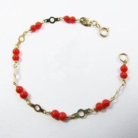 PULSERAS NIÑA AMARILLO CORAL BEBE