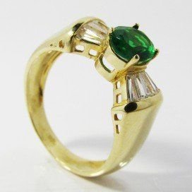 SORTIJA ORO AMARILLO ITALIANO PIEDRA