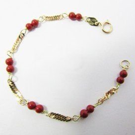 PULSERAS NIÑA AMARILLO CORAL BEBE