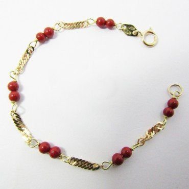 PULSERAS NIÑA AMARILLO CORAL BEBE