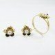 PENDIENTES ORO AMARILLO PIEDRAS PERLAS