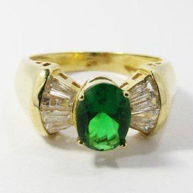 SORTIJA ORO AMARILLO ITALIANO PIEDRA